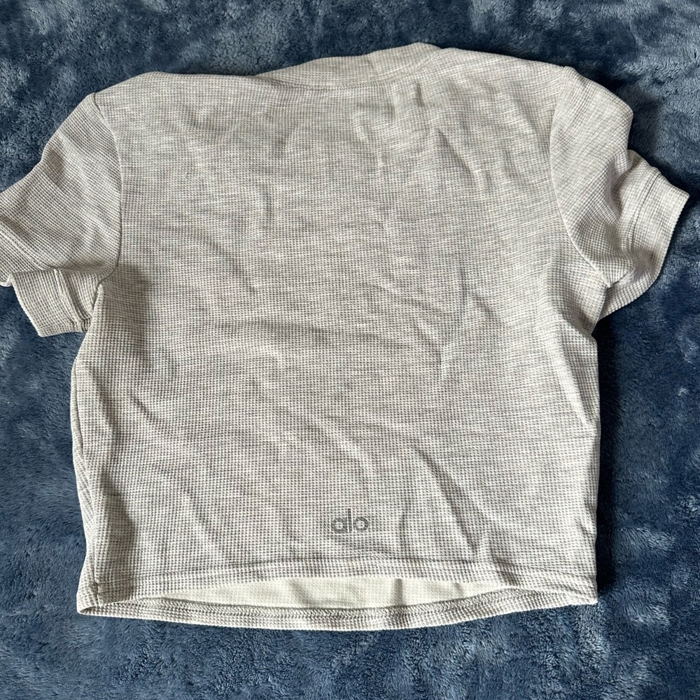 ALO Yoga Gray Short Sleeve Tee